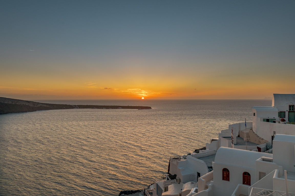 Sea view from Earth Cave House in Oia Santorini